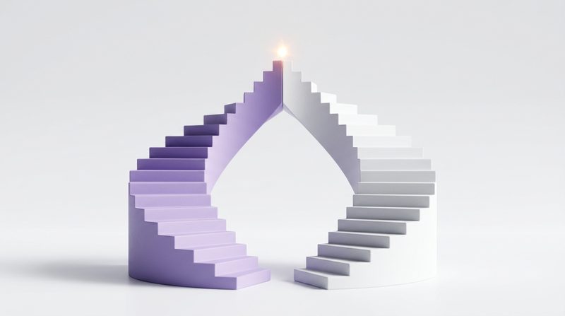 3D illustration representing one-on-one coaching